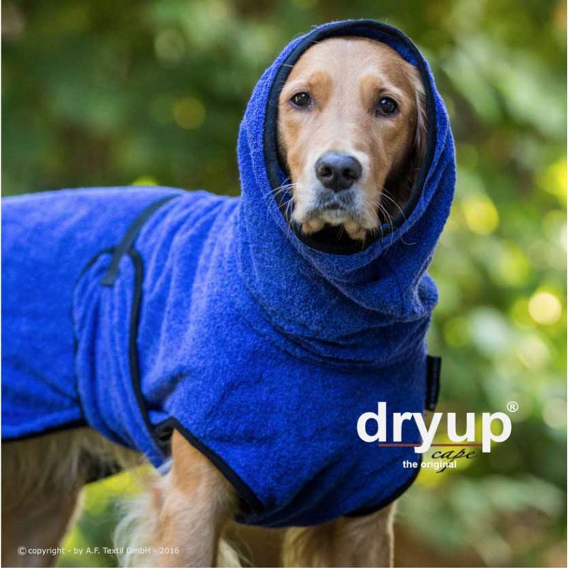 Dryup Cape Hundebademantel Standard in verschieden Farben und Größen blueberry S - 56 cm von actionfactory