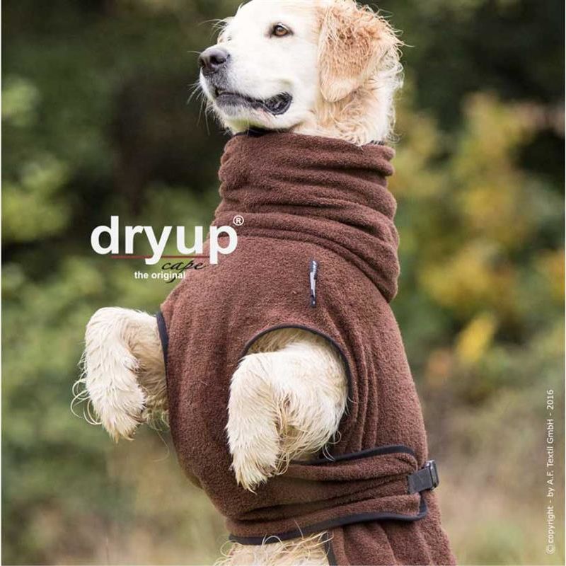 Dryup Cape Hundebademantel Standard in verschieden Farben und Größen brown L - 65 cm von actionfactory