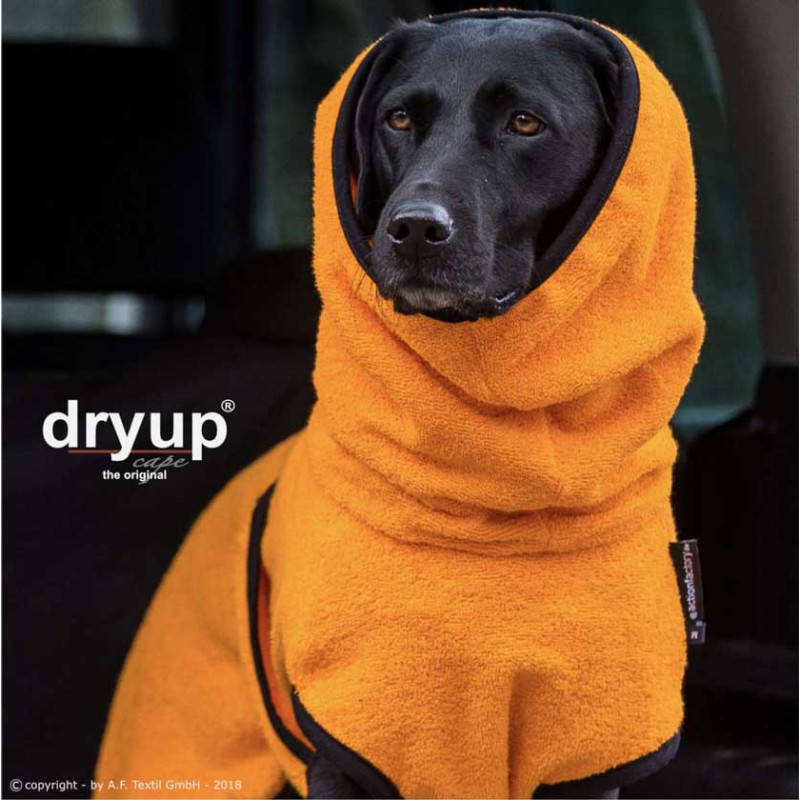 Dryup Cape Hundebademantel Standard in verschieden Farben und Größen clementine M - 60 cm von actionfactory