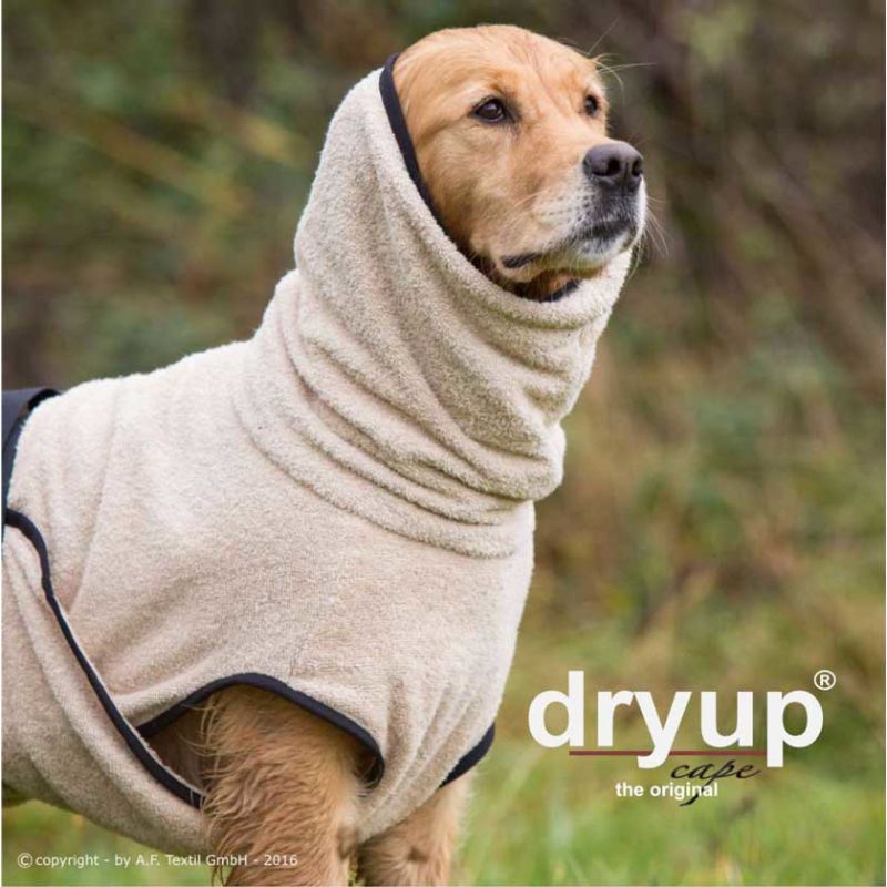 Dryup Cape Hundebademantel Standard in verschieden Farben und Größen sand M - 60 cm von actionfactory