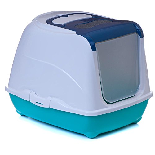 Katzentoilette Flip Cat L blau - Unterschale maigrün Katzentoilette Flip Cat L blau - Unterschale maigrün von adena
