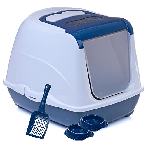 Sondermodell Flipcat 50 blau/mausgrau + extra Schaufel + 2 Näpfe Sondermodell Flipcat 50 blau/mausgrau + extra Schaufel + 2 Näpfe von adena