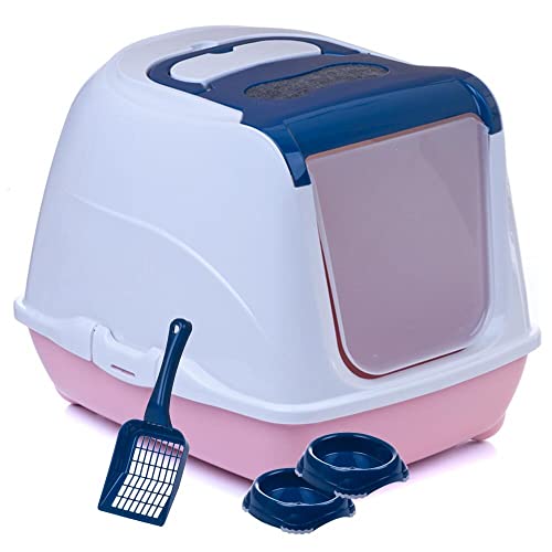 Sondermodell Flipcat 50 blau/pfirsich + extra Schaufel + 2 Näpfe Sondermodell Flipcat 50 blau/pfirsich + extra Schaufel + 2 Näpfe von adena