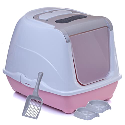 Sondermodell Flipcat 50 graubeige/pfirsich + extra Schaufel + 2 Näpfe Sondermodell Flipcat 50 graubeige/pfirsich + extra Schaufel + 2 Näpfe von adena