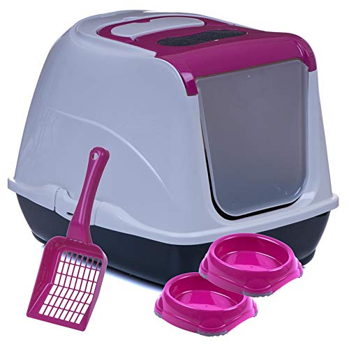 Sondermodell Flipcat 50 pink/Design 11 + extra Schaufel + 2 Näpfe von adena