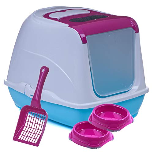 Sondermodell Flipcat 50 pink/Design 24 + extra Schaufel + 2 Näpfe von adena