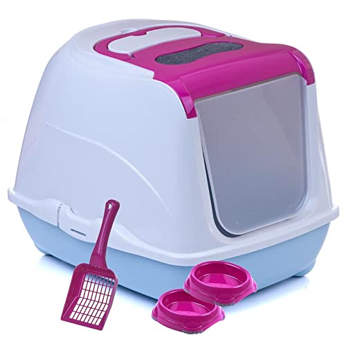 Sondermodell Flipcat 50 pink/himmelblau + extra Schaufel + 2 Näpfe Sondermodell Flipcat 50 pink/himmelblau + extra Schaufel + 2 Näpfe von adena