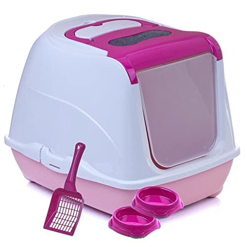 Sondermodell Flipcat 50 pink/pfirsich + extra Schaufel + 2 Näpfe Sondermodell Flipcat 50 pink/pfirsich + extra Schaufel + 2 Näpfe von adena