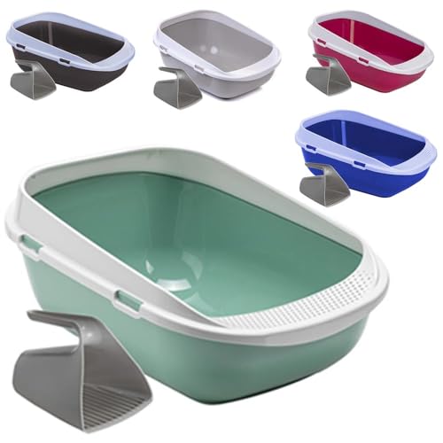 XXL Katzentoilette Schale 65 cm Agave mit Rand und Schaufel von adena