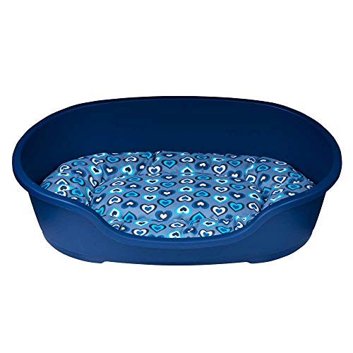 adena Hundekorb 92 x 61 cm blau + Kissen Herzen Mint adena Hundekorb 92 x 61 cm blau + Kissen Herzen Mint von adena