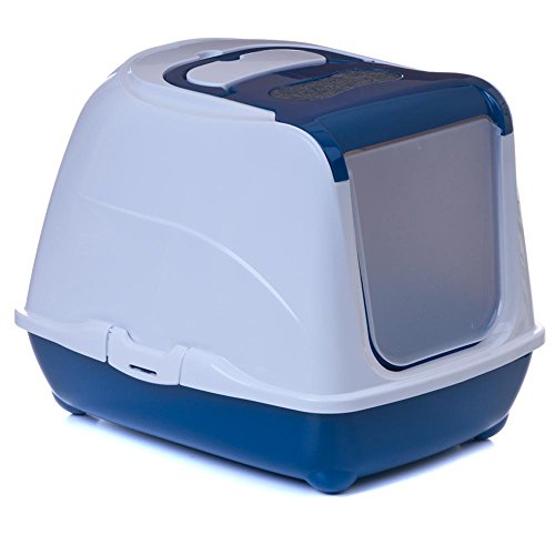 Katzentoilette Flip Cat XL blau - Unterschale blau von adena