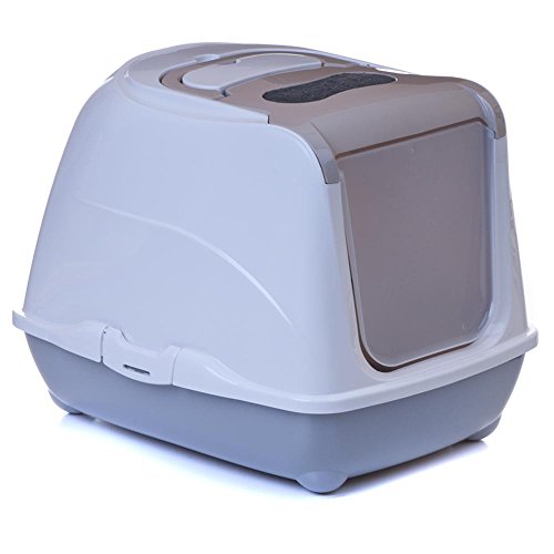 Katzentoilette Flip Cat XL graubeige - Unterschale grau Katzentoilette Flip Cat XL graubeige - Unterschale grau von adena