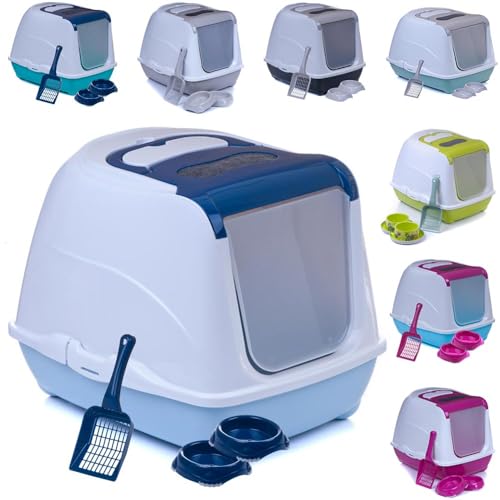 Sondermodell Flipcat 50 blau/Design 1 + extra Schaufel + 2 Näpfe Sondermodell Flipcat 50 blau/Design 1 + extra Schaufel + 2 Näpfe von adena