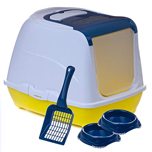 Sondermodell Flipcat 50 blau/Design 29 + Schaufel + 2 Näpfe Sondermodell Flipcat 50 blau/Design 29 + Schaufel + 2 Näpfe von adena