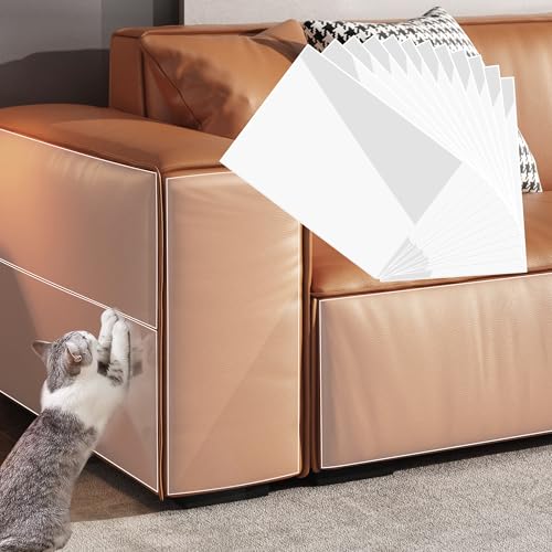 Katzenkratz-Möbelschutz, 12 Stück, Möbelschutz vor Katzen, Möbelschutz von Katzen Kralle, leicht zu entfernen und ohne Stift, Couch Katze Kratzschutz Katzenkratz-Möbelschutz, 12 Stück, Möbelschutz vor Katzen, Möbelschutz von Katzen Kralle, leicht zu entfernen und ohne Stift, Couch Katze Kratzschutz von aeloer