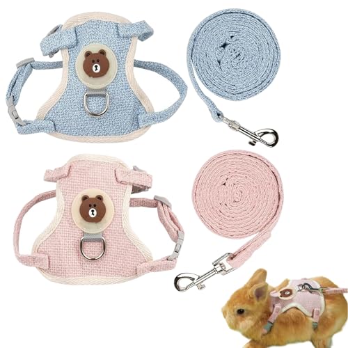 2 Stück Kaninchen Leine,Kaninchen Geschirr,Hasenleine,Kaninchen,Hasen Spielzeug,Zwergkaninchen,Hasen Geschirr,Geeignet für Kaninchen, Katzen, Kleine Hunde und Andere Kleintiere. 2 Stück Kaninchen Leine,Kaninchen Geschirr,Hasenleine,Kaninchen,Hasen Spielzeug,Zwergkaninchen,Hasen Geschirr,Geeignet für Kaninchen, Katzen, Kleine Hunde und Andere Kleintiere. von afhgdjr