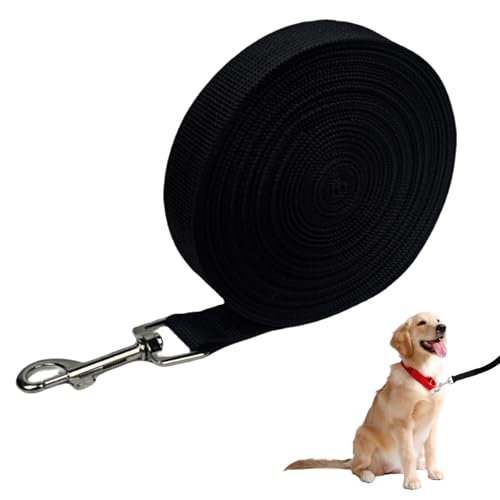 Leine Hund,Schleppleine,SchleppleineHund,Schleppleine 10m für Hunde,Hund,Geeignet für Kleine und Mittelgroße Hunde,Schwarz, 10 Meter Lang. Leine Hund,Schleppleine,SchleppleineHund,Schleppleine 10m für Hunde,Hund,Geeignet für Kleine und Mittelgroße Hunde,Schwarz, 10 Meter Lang. von afhgdjr