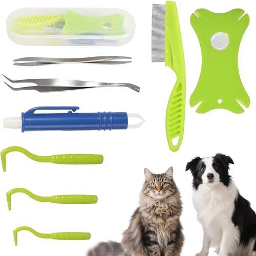 afhgdjr 9 In 1 Set Zeckenzange,Zeckenzange Mensch,Zeckenkarte,Zeckenzange für Hunde,Zeckenschlinge,Geeignet für Tiere und Menschen, Geeignet für Hunde, Katzen und Kinder afhgdjr 9 In 1 Set Zeckenzange,Zeckenzange Mensch,Zeckenkarte,Zeckenzange für Hunde,Zeckenschlinge,Geeignet für Tiere und Menschen, Geeignet für Hunde, Katzen und Kinder von afhgdjr