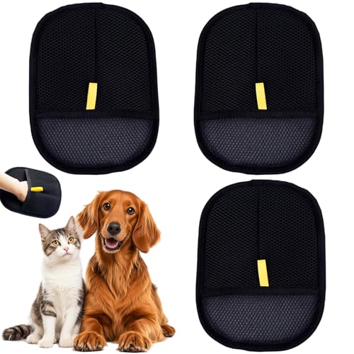 agogue 3 Stück Tierhaarentferner Handschuhs,Zum Wischen Von Kleidung Handschuh Katzenhaare Langlebig Handschuh Trockene Nasse Doppelzweck Katzenhaare Katzenhandschuhs Hunde Und Katzen Passen agogue 3 Stück Tierhaarentferner Handschuhs,Zum Wischen Von Kleidung Handschuh Katzenhaare Langlebig Handschuh Trockene Nasse Doppelzweck Katzenhaare Katzenhandschuhs Hunde Und Katzen Passen von agogue
