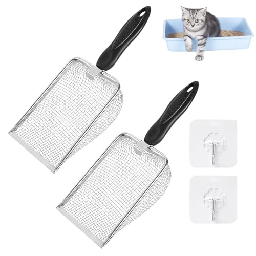 agogue 4 Stück 3.8 Mm Porengröße Katzenklo Schaufel Katzenstreuschaufel Katzenschaufel Für Katzenklo, Mit Komfortgriff, Kinderstrandspielzeug, Katzenstreu Sifter Edelstahl Filter Mesh Schaufel Sand agogue 4 Stück 3.8 Mm Porengröße Katzenklo Schaufel Katzenstreuschaufel Katzenschaufel Für Katzenklo, Mit Komfortgriff, Kinderstrandspielzeug, Katzenstreu Sifter Edelstahl Filter Mesh Schaufel Sand von agogue