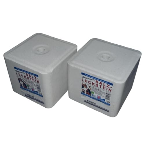agrar-store Leckstein Salzleckstein (2x10Kg Steine) für Schafe, Ziegen, Rinder, Pferde von agrar-store