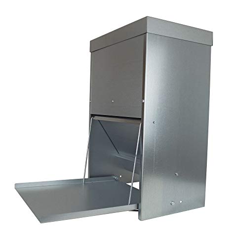 agrarking.de Futterautomat Trittklappe 20L - Geflügelfutterautomat Platte Futter Trog Spender Silo agrarking.de Futterautomat Trittklappe 20L - Geflügelfutterautomat Platte Futter Trog Spender Silo von agrarking.de