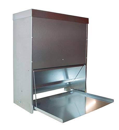 agrarking.de Futterautomat Trittklappe 40L - Geflügelfutterautomat Platte Futter Trog Spender Silo agrarking.de Futterautomat Trittklappe 40L - Geflügelfutterautomat Platte Futter Trog Spender Silo von agrarking.de