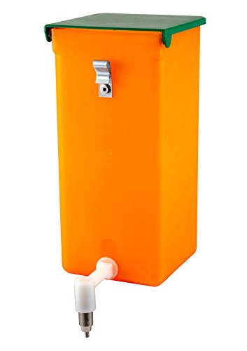 agrarking.de Nippeltränke orange 1 Liter mit Licht und Vitaminschutz - Metall Halterung von agrarking.de