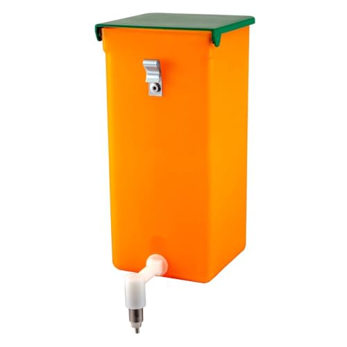 Nippeltränke orange 1 Liter mit Licht und Vitaminschutz - Metall Halterung von agrarking.de