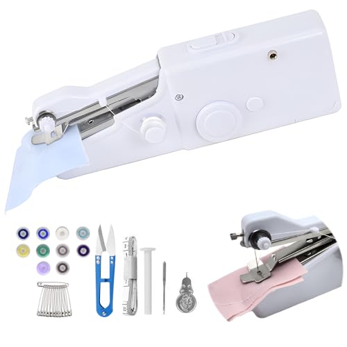 aiMaKE 29 pcs Mini Nähmaschine, Elektrische Schnellstichwerkzeug, Handliche Tragbare Nähmaschine, für Stoff Kleidung, Leder, DIY aiMaKE 29 pcs Mini Nähmaschine, Elektrische Schnellstichwerkzeug, Handliche Tragbare Nähmaschine, für Stoff Kleidung, Leder, DIY von aiMaKE