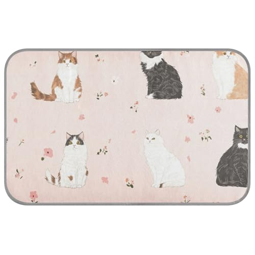 Beauty American Cats kühlende Haustiermatte, kühlendes Katzenbett für Schweine im Innenbereich, waschbar, 60 x 97 cm, pfirsichfarben Beauty American Cats kühlende Haustiermatte, kühlendes Katzenbett für Schweine im Innenbereich, waschbar, 60 x 97 cm, pfirsichfarben von aidingzhi