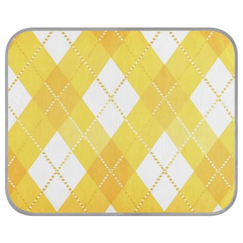 Buffalo Plaid Hundehütte, kühlend, kühlend, für Kätzchen, Schlafen, Sommer, 56 x 70 cm, Hellgelb Buffalo Plaid Hundehütte, kühlend, kühlend, für Kätzchen, Schlafen, Sommer, 56 x 70 cm, Hellgelb von aidingzhi