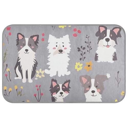 Cute Dogs Hundebett, kühlend, kühlend, für draußen, kabellos, 60 x 97 cm, Grau von aidingzhi