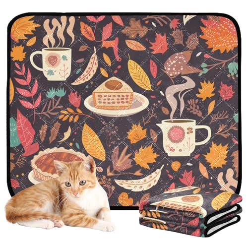 Hunde-Teppich für schmutzige Füße, waschbar, rutschfest, 50,8 x 61 cm, Herbstkuchen, Truthahn, Herbstblätter, 3 Stück Hunde-Teppich für schmutzige Füße, waschbar, rutschfest, 50,8 x 61 cm, Herbstkuchen, Truthahn, Herbstblätter, 3 Stück von aidingzhi