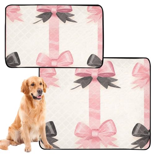 Hundematte, waschbar, rutschfest, für Autositz, 61 x 91,4 cm + 91,4 x 106,7 cm, Rosen-Samtband, einfach, minimalistisch, 2 Stück Hundematte, waschbar, rutschfest, für Autositz, 61 x 91,4 cm + 91,4 x 106,7 cm, Rosen-Samtband, einfach, minimalistisch, 2 Stück von aidingzhi