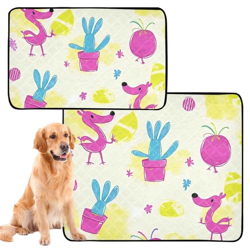 Hundematte, waschbar, rutschfest, für Haustierbett, 61 x 91,4 cm + 91,4 x 106,7 cm, 2 Stück Hundematte, waschbar, rutschfest, für Haustierbett, 61 x 91,4 cm + 91,4 x 106,7 cm, 2 Stück von aidingzhi