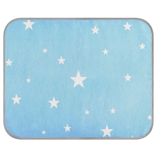 Kindisch Stern Blau Kühlung Hund Bett Kühlung Outdoor katze matte für Chihuahua Indoor Sommer 22 × 27,6 zoll von aidingzhi