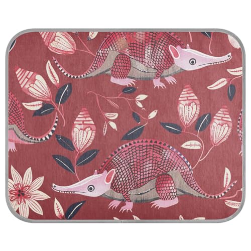aidingzhi Armadillo Hundedecke, viktorianisch, indisch, kühlend, für Katzen, für Kätzchen, Reisen, tragbar, 56 x 70 cm, Rot aidingzhi Armadillo Hundedecke, viktorianisch, indisch, kühlend, für Katzen, für Kätzchen, Reisen, tragbar, 56 x 70 cm, Rot von aidingzhi