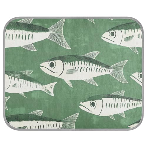aidingzhi Beauty Fishes kühlendes Bett für Katzen für Tiere, gemütliches Schlafen, kabellos, 56 x 70 cm, Grün aidingzhi Beauty Fishes kühlendes Bett für Katzen für Tiere, gemütliches Schlafen, kabellos, 56 x 70 cm, Grün von aidingzhi