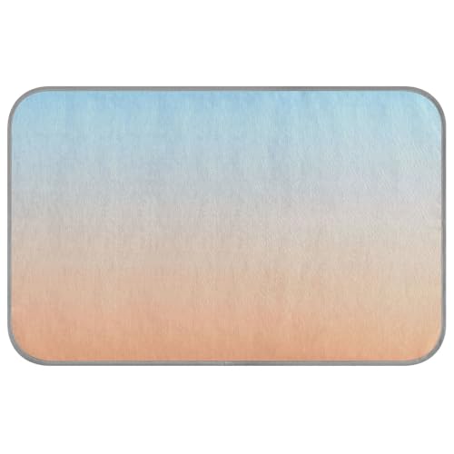 aidingzhi Blau Orange Gradient Haustier Kühlmatte für Katzen Kühlkissen für Haustiere für Kätzchen im Freien Wasserdicht 23.6 × 38.6 cm von aidingzhi