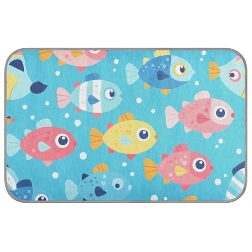 aidingzhi Blue Fish Kühlbett für Haustiere, für draußen, Katzen, für Welpen, Innenbereich, wasserdicht, 60 x 97 cm aidingzhi Blue Fish Kühlbett für Haustiere, für draußen, Katzen, für Welpen, Innenbereich, wasserdicht, 60 x 97 cm von aidingzhi