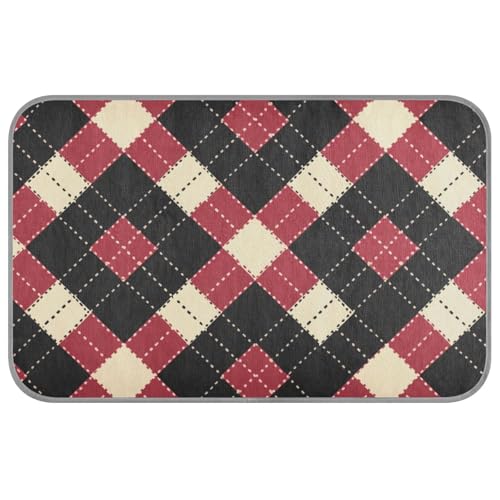 aidingzhi Buffalo Kühldecke für mittelgroße Hunde, kariert, für mittelgroße Hunde, kühlendes Bett für Outdoor-Katzen, für Kätzchen, Outdoor, einzigartig, 60 x 97 cm, Schwarz und Rot aidingzhi Buffalo Kühldecke für mittelgroße Hunde, kariert, für mittelgroße Hunde, kühlendes Bett für Outdoor-Katzen, für Kätzchen, Outdoor, einzigartig, 60 x 97 cm, Schwarz und Rot von aidingzhi