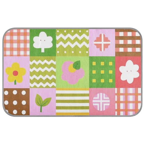 aidingzhi Cartoon Bunte Plaid Kühle Haustier Pad Kühlung Eis Pad für Schwein im Freien rutschfeste 23,6×38,6 Zoll von aidingzhi