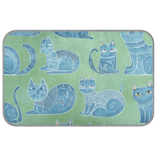 aidingzhi Cartoon Russische Bluecats Grüne Kühlmatten für Hunde Kühlung katze betten für Innen für Schwein Reise Drahtlose 23,6 × 38,6 zoll aidingzhi Cartoon Russische Bluecats Grüne Kühlmatten für Hunde Kühlung katze betten für Innen für Schwein Reise Drahtlose 23,6 × 38,6 zoll von aidingzhi