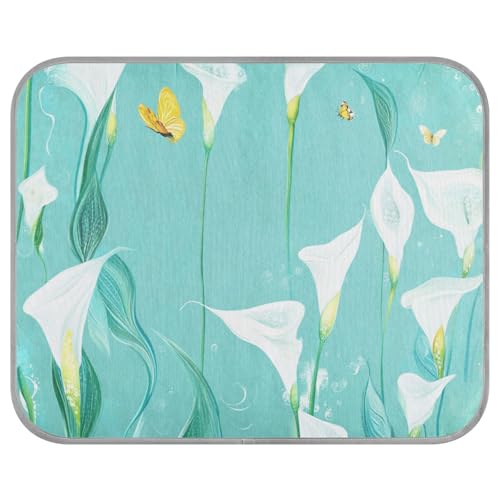 aidingzhi Chic Calla Lily Kühlkissen für Kätzchen, faltbar, 56 x 70 cm, Türkis von aidingzhi