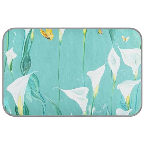 aidingzhi Chic Calla Lily Kühlmatten, kühlendes Katzenbett für draußen, zum Schlafen, 60 x 97 cm, Türkis aidingzhi Chic Calla Lily Kühlmatten, kühlendes Katzenbett für draußen, zum Schlafen, 60 x 97 cm, Türkis von aidingzhi
