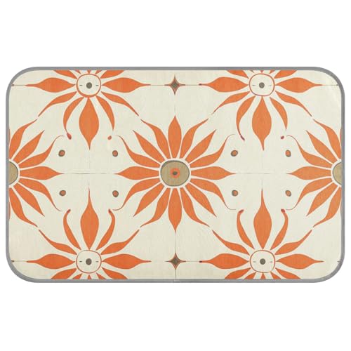 aidingzhi Kühlbett für Hunde, Retro-Sonnenblumen-Muster, kühlende Hundematten für Böden, wasserdicht, für Kaninchen, rutschfest, 60 x 97 cm, Orange aidingzhi Kühlbett für Hunde, Retro-Sonnenblumen-Muster, kühlende Hundematten für Böden, wasserdicht, für Kaninchen, rutschfest, 60 x 97 cm, Orange von aidingzhi