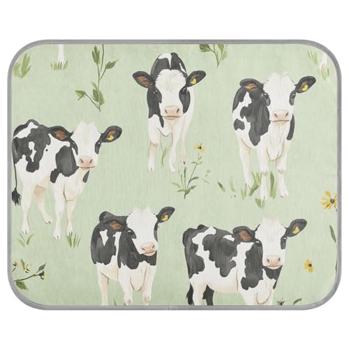aidingzhi Kühlbett für Hunde, niedliches Kuhgrün, kühlende Decken für Outdoor-Katzen für Kaninchen, Outdoor, faltbar, 56 x 70 cm aidingzhi Kühlbett für Hunde, niedliches Kuhgrün, kühlende Decken für Outdoor-Katzen für Kaninchen, Outdoor, faltbar, 56 x 70 cm von aidingzhi