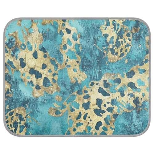 aidingzhi Kühldecke, Leopardenmuster, kühlende Katzenbetten für drinnen und draußen, kabellos, 56 x 70 cm, goldblau aidingzhi Kühldecke, Leopardenmuster, kühlende Katzenbetten für drinnen und draußen, kabellos, 56 x 70 cm, goldblau von aidingzhi