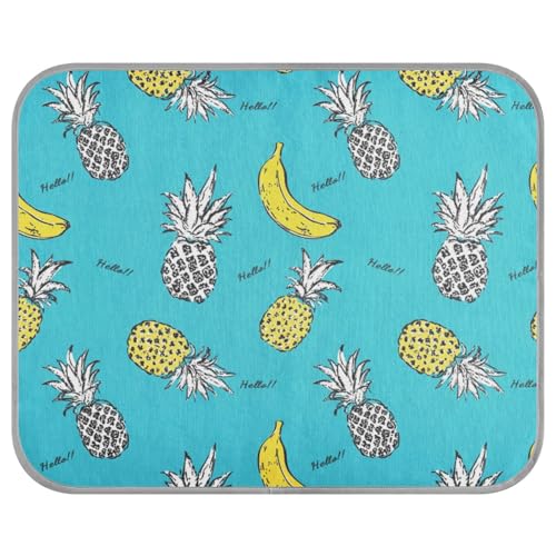 aidingzhi Kühldecke für Hunde, Tierfell, Frucht, Ananas, Banane, kühlendes Eiskissen für Hunde, tragbar, 56 x 70 cm von aidingzhi